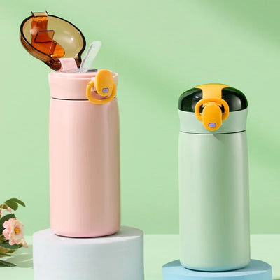 Insulated thermal flask designed for maintaining beverage temperature during travel and outdoor activities