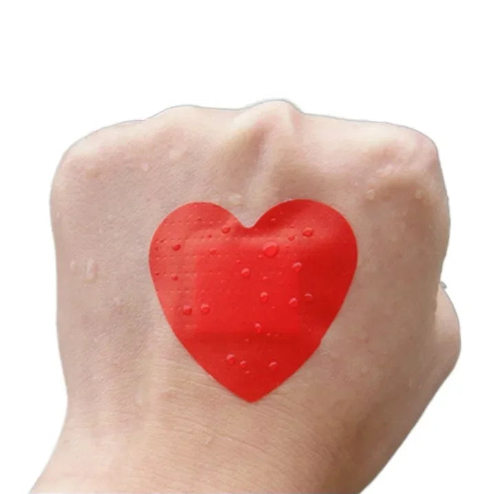 20-Piece Red Heart Band-Aid Set – Gentle & Adorable First-Aid Stickers