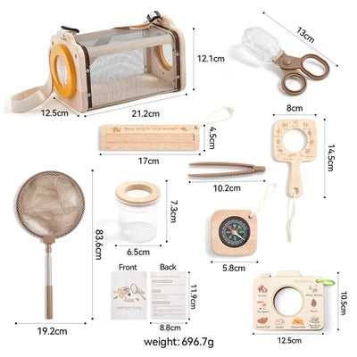Kids Outdoor Adventure Bug Catcher Set with Net and Insect Box