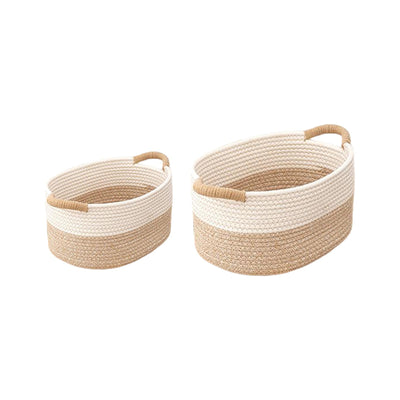 Woven storage basket designed for efficient and stylish home organization