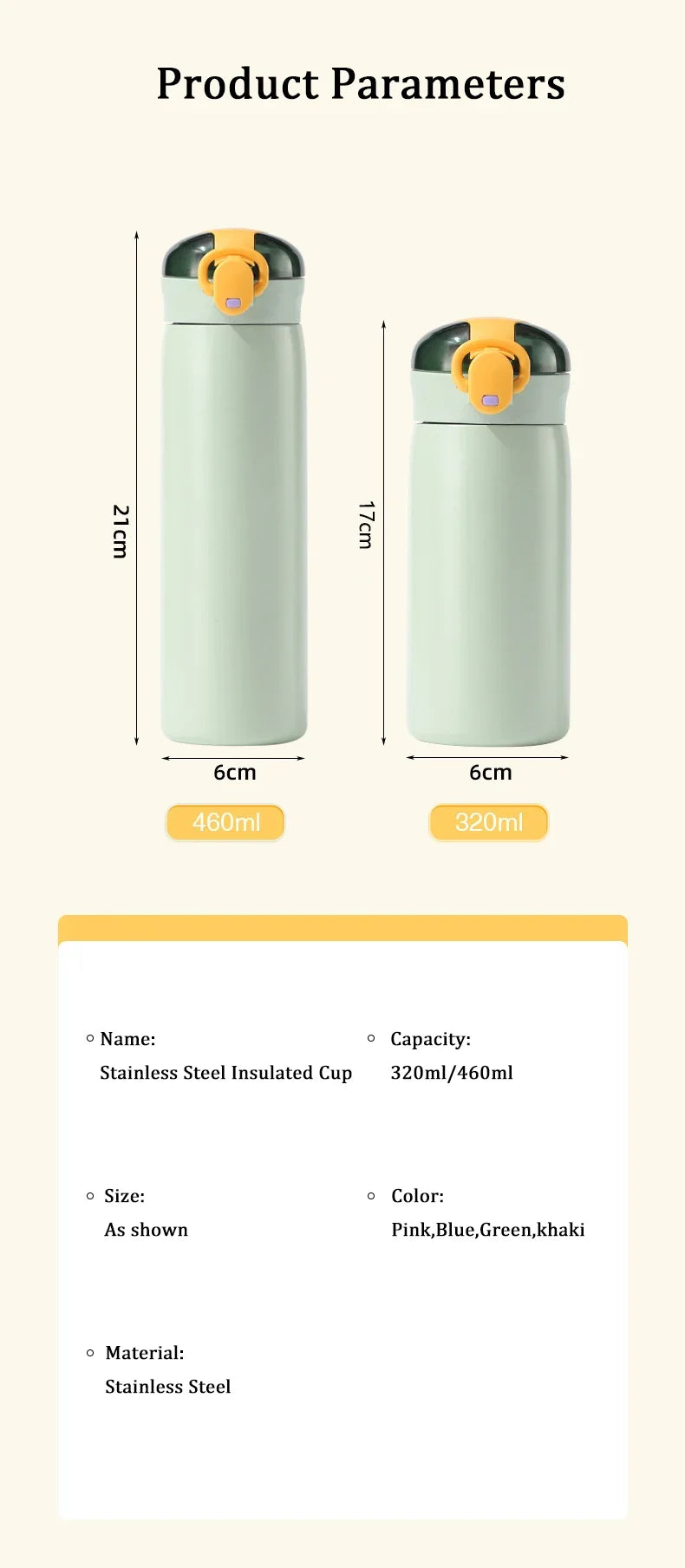 Insulated thermal flask designed for maintaining beverage temperature during travel and outdoor activities