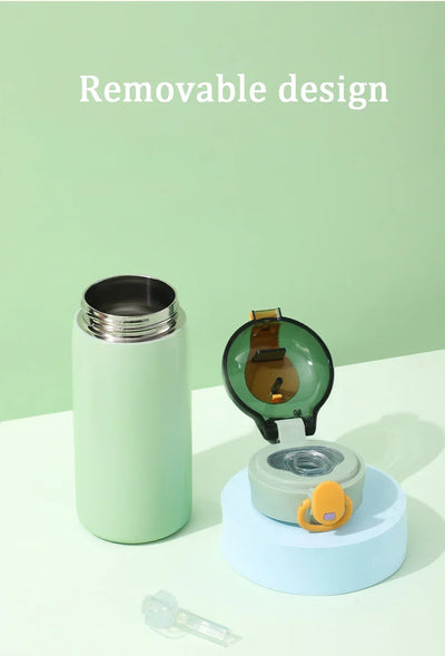 Insulated thermal flask designed for maintaining beverage temperature during travel and outdoor activities