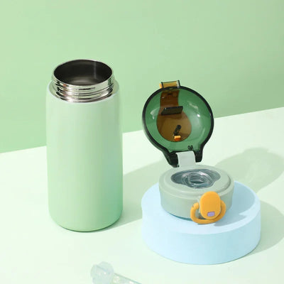 Insulated thermal flask designed for maintaining beverage temperature during travel and outdoor activities
