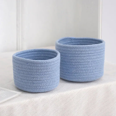 Handwoven Cotton Rope Storage Basket