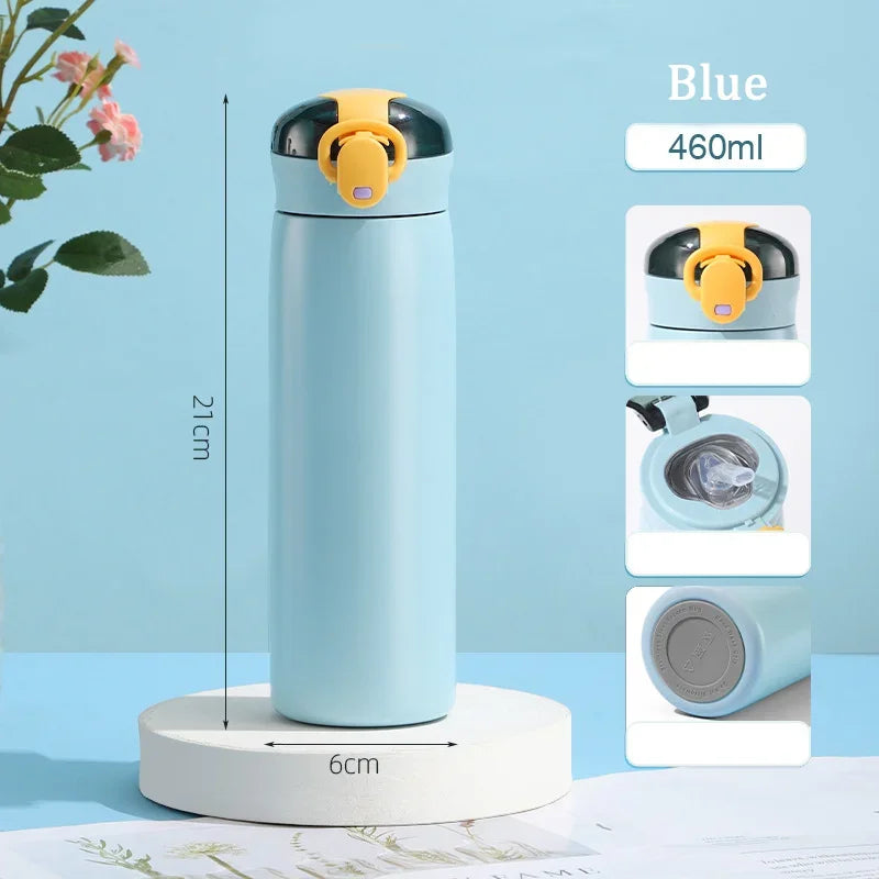 Insulated thermal flask designed for maintaining beverage temperature during travel and outdoor activities