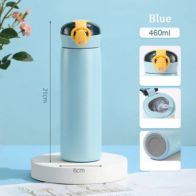 Insulated thermal flask designed for maintaining beverage temperature during travel and outdoor activities