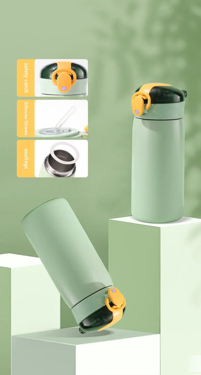 Insulated thermal flask designed for maintaining beverage temperature during travel and outdoor activities
