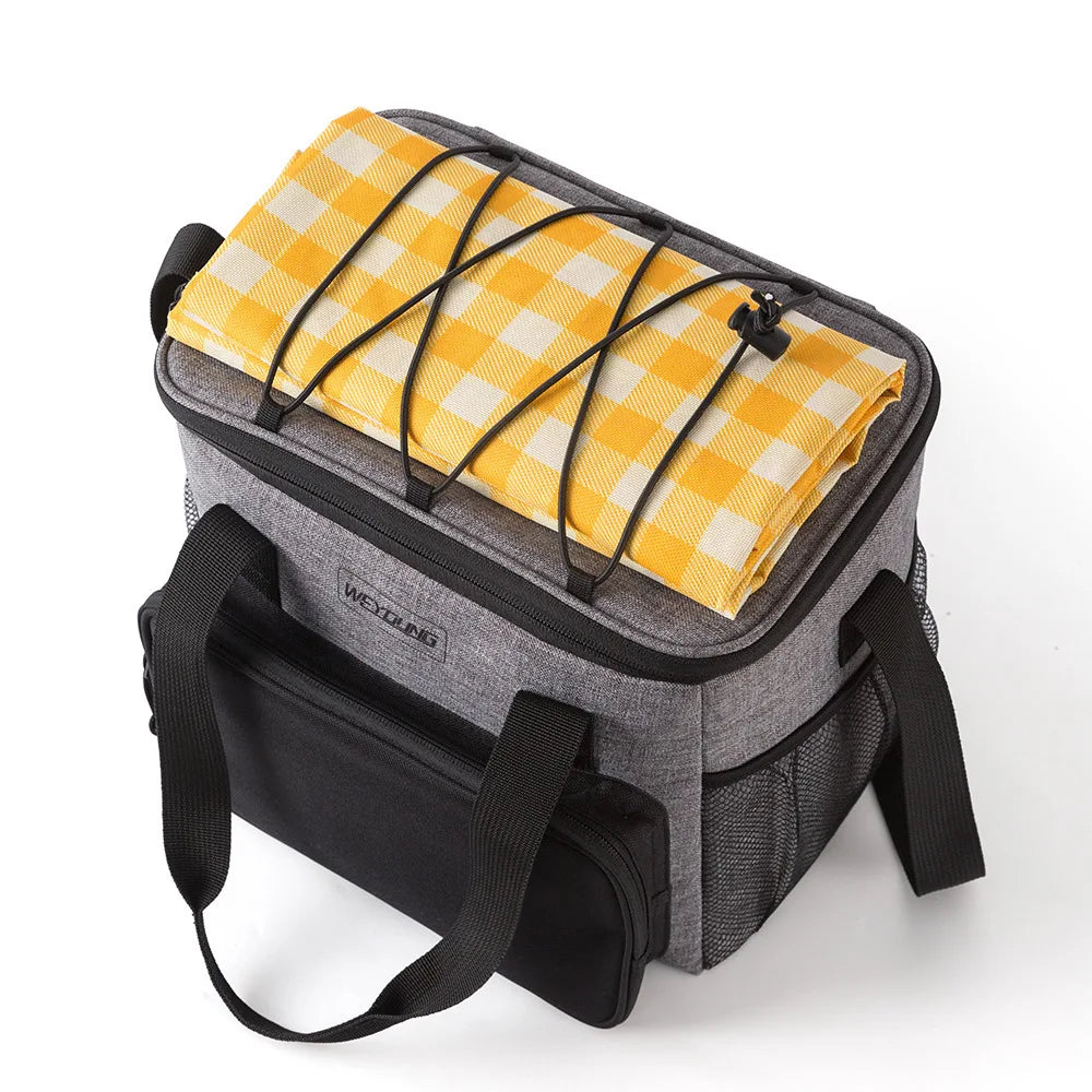 Large Capacity Insulated Lunch & Picnic Cooler Bag