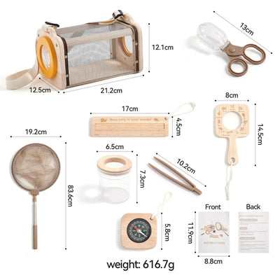 Kids Outdoor Adventure Bug Catcher Set with Net and Insect Box